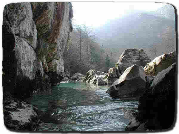 la olla de San Vicente, río Dobra